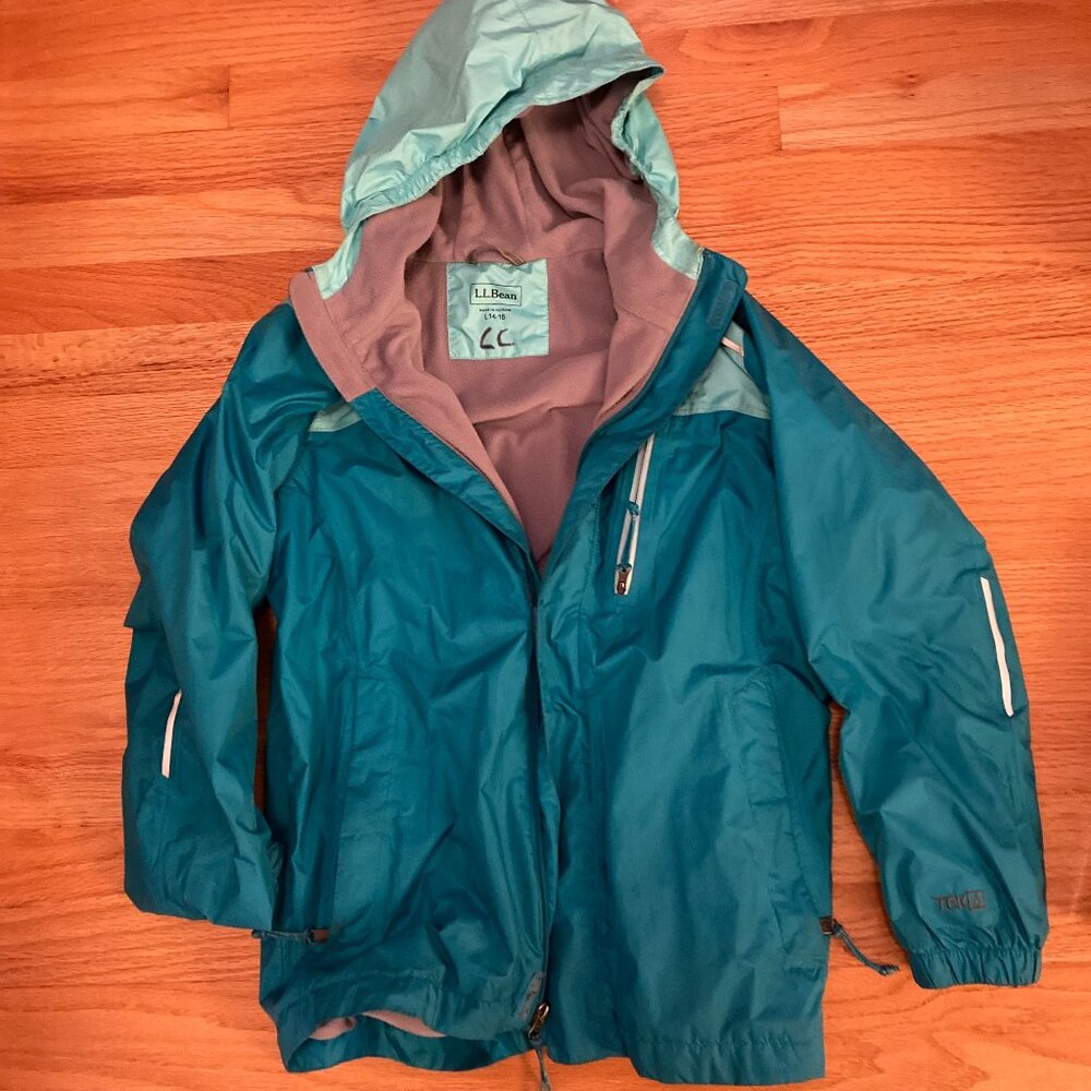 L.L. Bean Fleece Lined Jacket Girls 14-16
